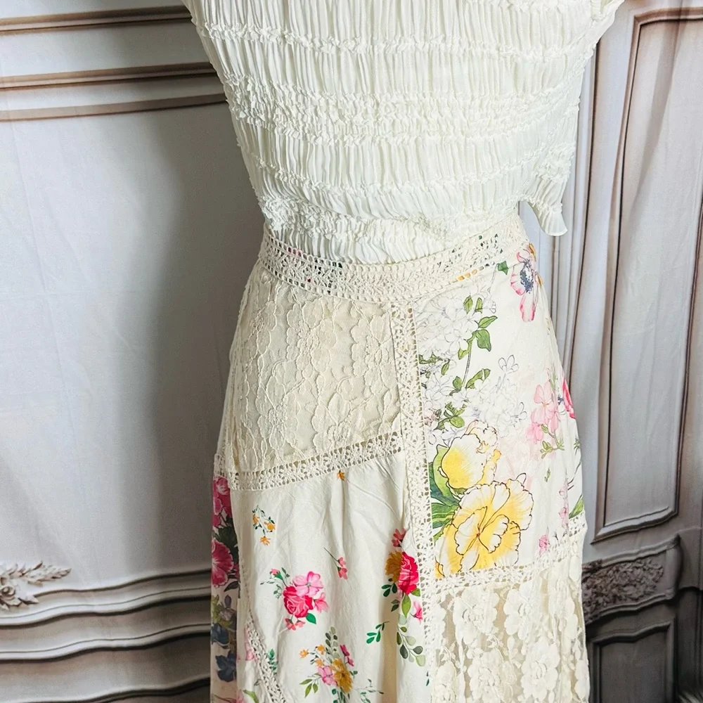 Reba Cream Floral Maxi Skirt - Picture 12 of 12